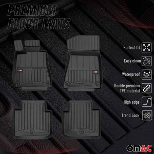 Lexus GS Floor Mat - Omac - Proline Premium TPE - Black - '05-'12